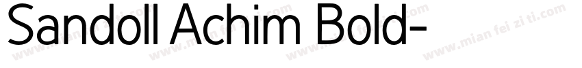 Sandoll Achim Bold字体转换
